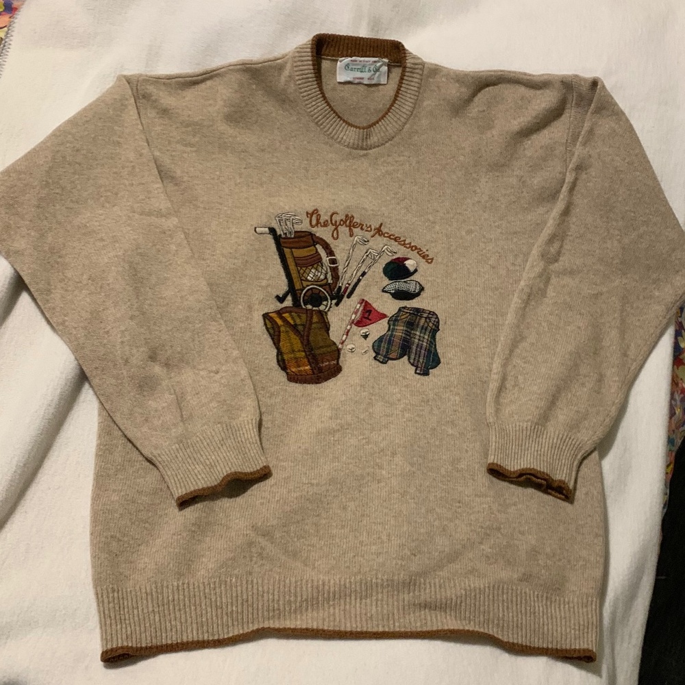 Vintage Wool Golf Sweater